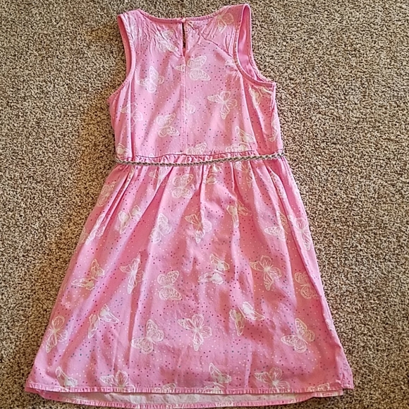 Pink Butterfly Dress, Size 14 - Picture 4 of 4